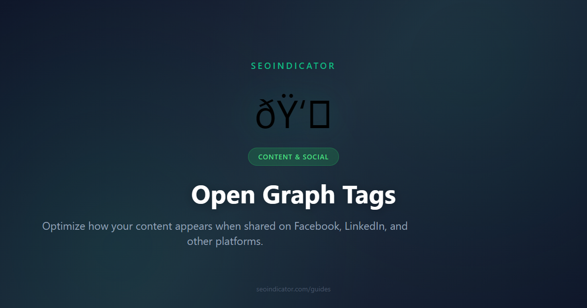 Open Graph Tags | SEO Guides